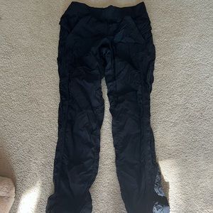 Lightweight black Lululemon pants size 8. No inside-  great condition.